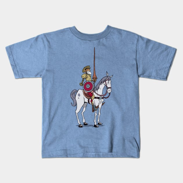 Don Quixote Kids T-Shirt by Malchev